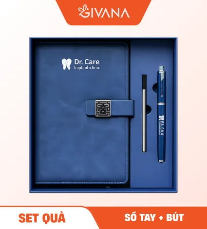 Set quà sổ tay và bút ký Givana